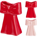 Home styling strik vaas 13cm 2 assorti