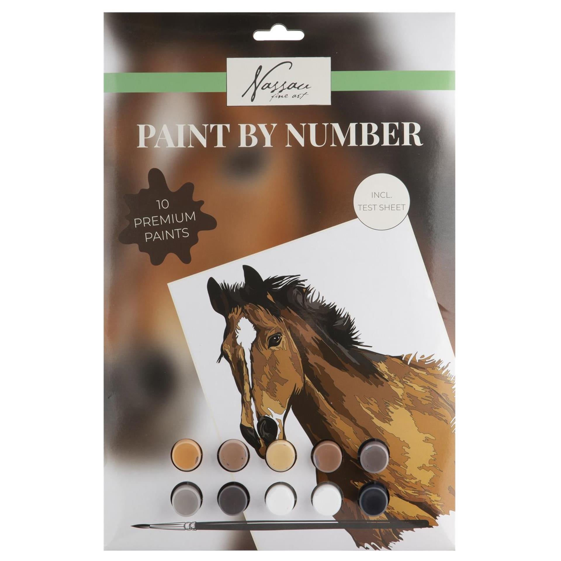 Schilderen op nummer paard