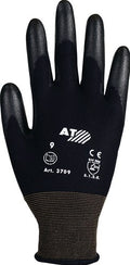 Asatex handschoen | maat 7 zwart | polyamide m. soft-polyurethaan | polyamide m. soft-polyurethaan | 12 paar - 3709 7 3709 7