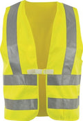 Asatex veiligheidsvest | maat universele | geel m. reflecterende schouders-strepen | en 20471 kl. 2 | 1 stuk - wtgp3 - wtgp3