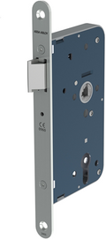 Assa abloy 2465 loopslot | dm50mm | krukgat 8mm | voorplaat staal gelakt 20x235mm afgerond | dr 1+3 2+4 - 7962040