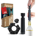 Airtender wijn vacuümpomp met 6 wijnstoppers + bewaarclip in cadeaudoos