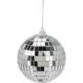 Home styling spiegelbal 8cm zilver glas