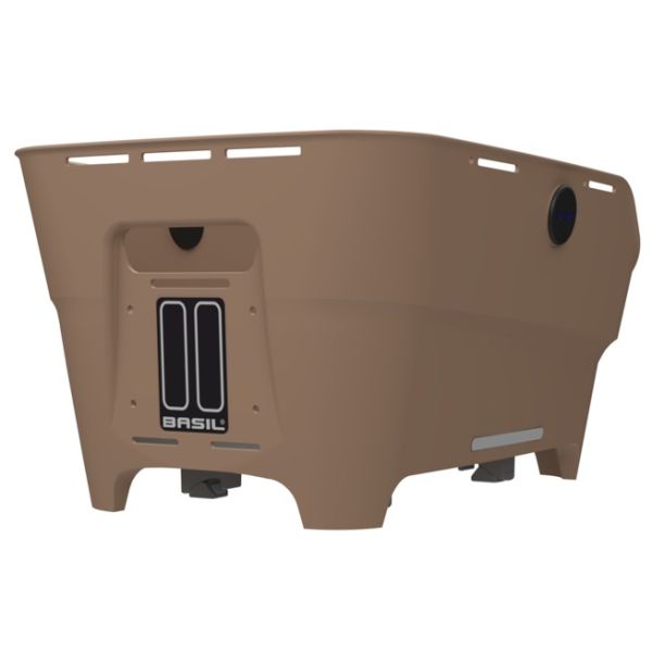 Basil Cento Neo WSL Fahrradkorb für hinten, 46 x 23 x 14 cm - sand