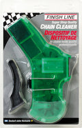 Finish line chain scrubber