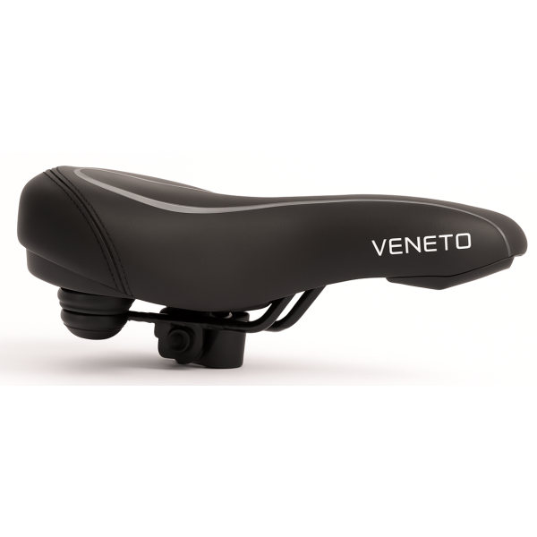 Edge Veneto Fahrradsattel inkl. Haltegriff und Rücklicht – schwarz