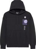 Fox head image phantom oversized fleece hoodie
