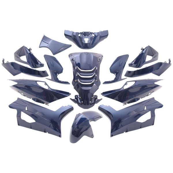 14-teiliges Kantenschutz-Set für Peugeot Speedfight 4 – Metallicblau