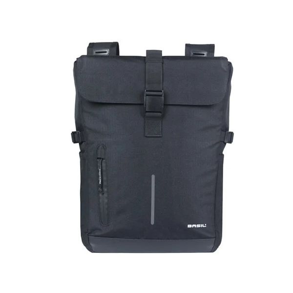 Basil b.v. dubbele fietsas basil move 30 liter 16 x 27 x 38 cm - zwart