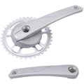 Gazelle crankset 38t. aluminium staal zilver 371315200