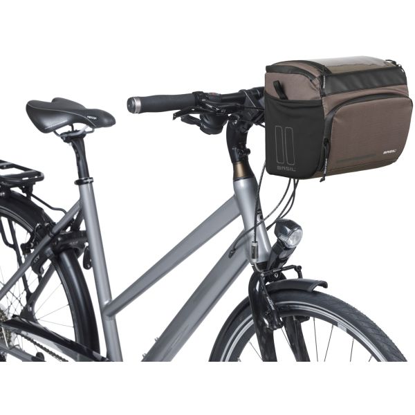 Basil Move KF Lenkertasche, 7–8 Liter, 17 x 23 x 20 cm, braun