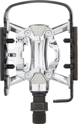 Exustar pedal mtb e-pm-818-03 black-silver duo-pedal