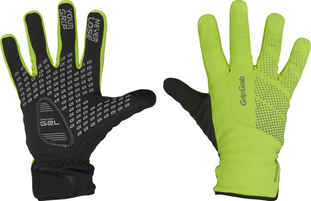 Gripgrab ride hi-vis waterproof winter full finger gloves