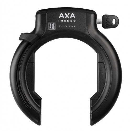 Axa Imenso XL Ring Lock 92 mm Art2 Schwarz inklusive Bosch Gen3 Rahmenbatterieschloss
