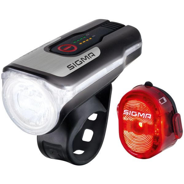 Sigma Aura 80 USB-Frontscheinwerfer + Nugget II Rücklicht