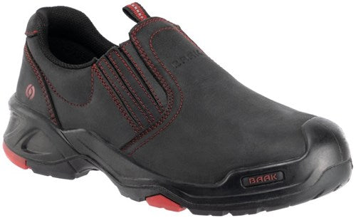 Baak brian instapper 6341 s3 werkschoen | zwart rood | maat 38 - 4031783009061