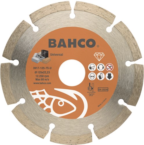 Bahco slijpschijf | diamant | voor betontegels en bouwmaterialen | 180 x 3 x 22.23 mm - 3916-180-10s-ue