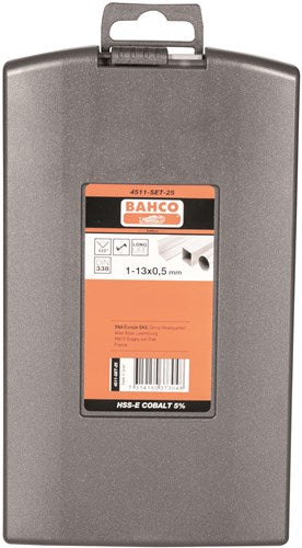 Bahco hss-e borenset | kobalt | voor metaal - 25-delig - 4511-set-25
