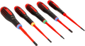 Bahco schroevendraaierset ergo™ | geïsoleerd | vde | driecomponentengreep | smal blad | gleuf- | pozidriv- en torx® - 5-delig - be-9872sl