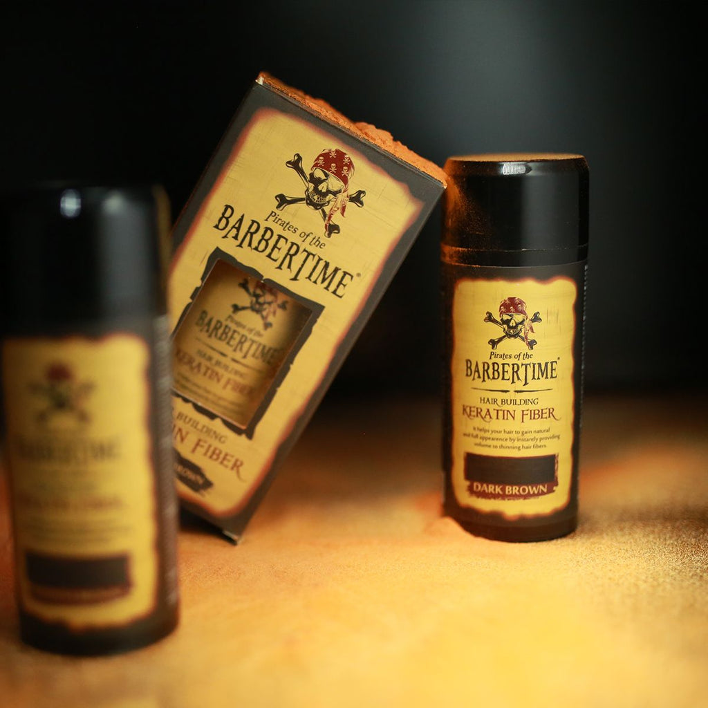 Barbertime hair building keratin fiber dark brown 21gr.