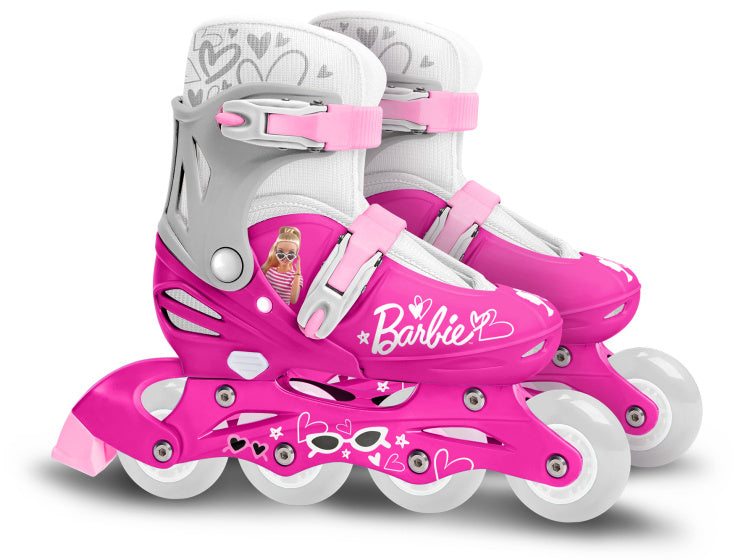 inline skates hardboot verstelbaar roze maat 30-33