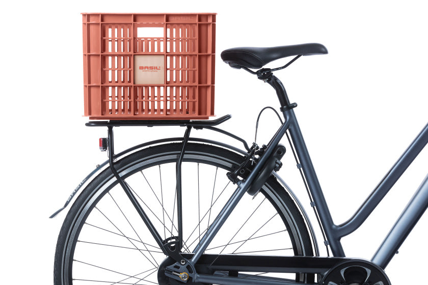 Basil fietskrat L - groot - 40 liter - rood