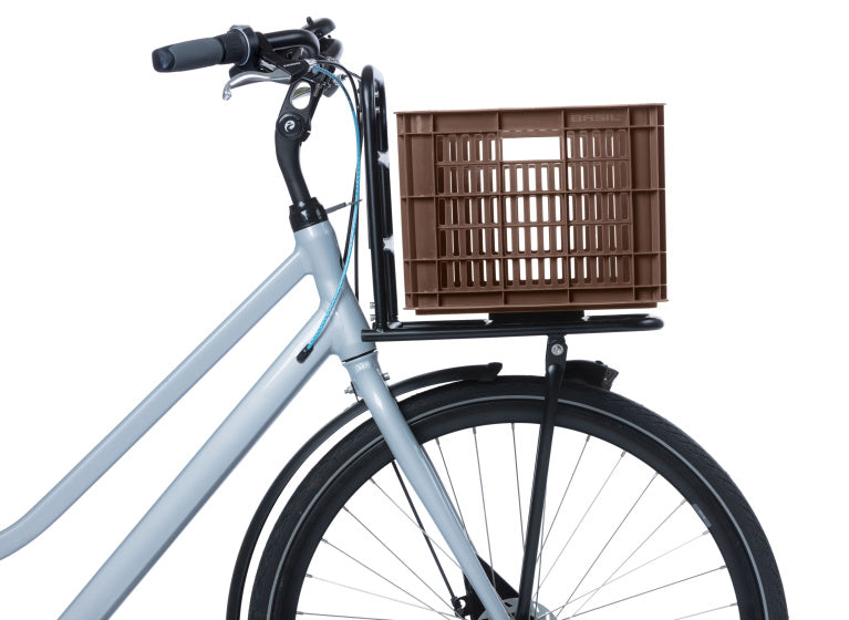 Basil fietskrat M - medium - 29.5 liter - bruin