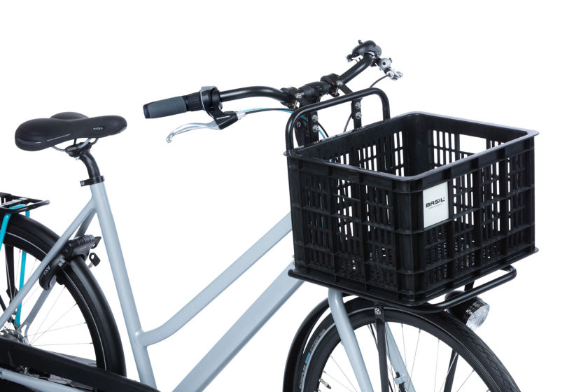 Basil fietskrat M - medium - 29.5 liter - zwart