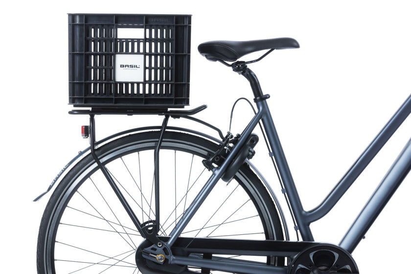 Basil fietskrat M - medium - 29.5 liter - zwart