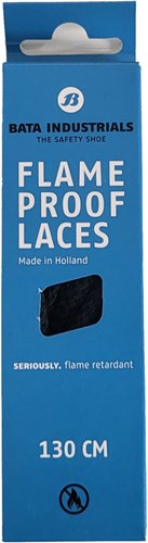 Bata flame proof laces | zwart | maat 100cm - 8712843710580