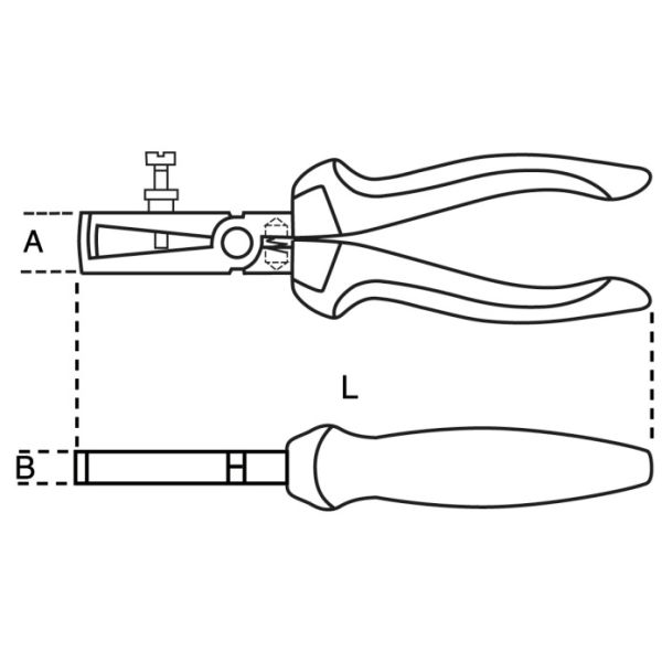 Beta Tools 1142BM Abisolierzange mit Zweikomponentengriff