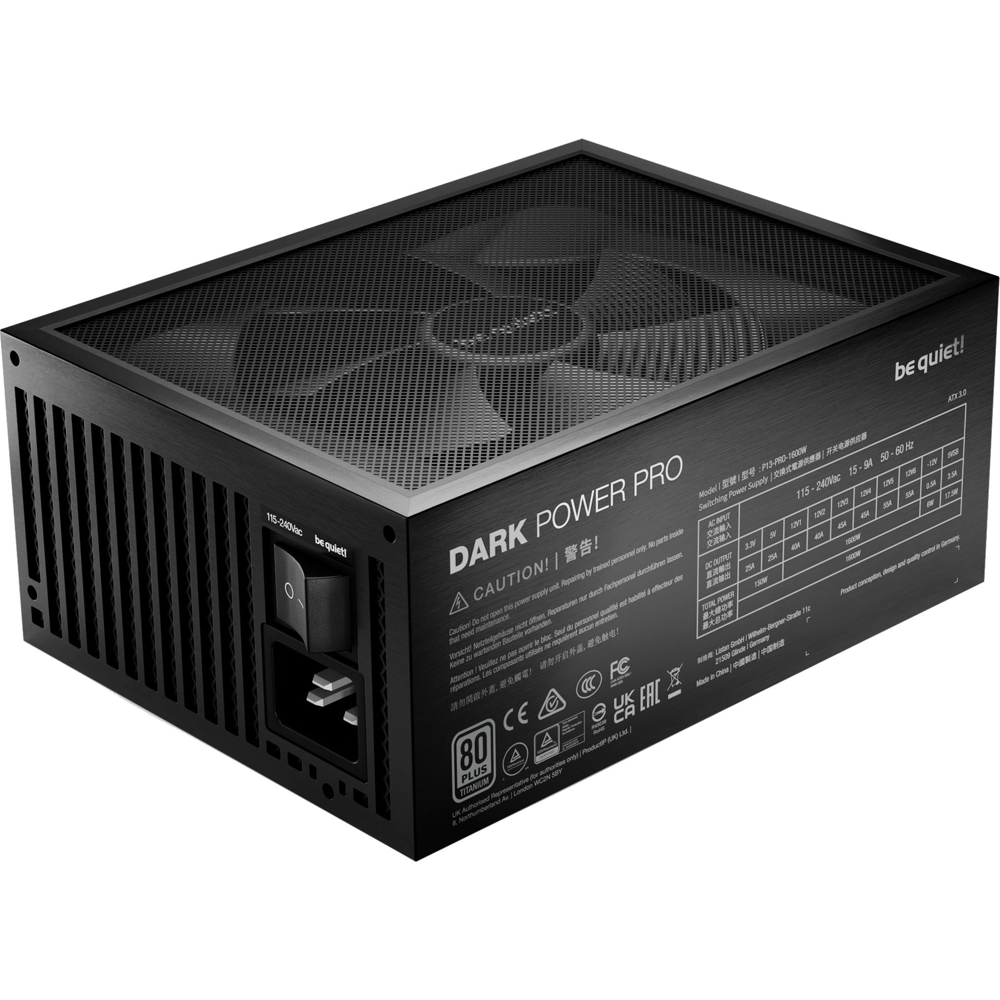 Ruhiges Signal! Dark Pro 13, 1600 W