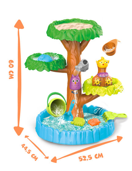 Beach toys zand- en watertafel met accessoires 16-delig