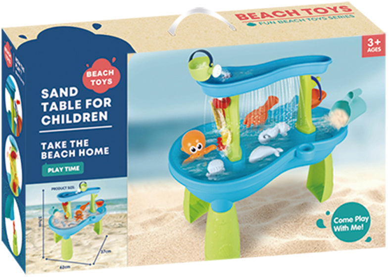 Beach toys zand- en watertafel met accessoires 19-delig