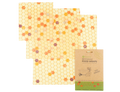 Beewise bijenwasdoek - set van 3 - honinggraat