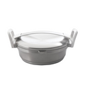 Berghoff auriga sauteerpan 2 handvaten met deksel wit ø24cm