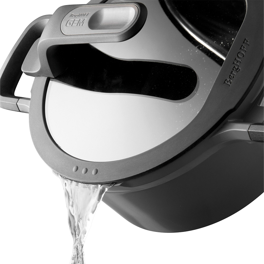 Berghoff gem sauteerpan afneembaar handvat met deksel stay cool grijs ø28cm