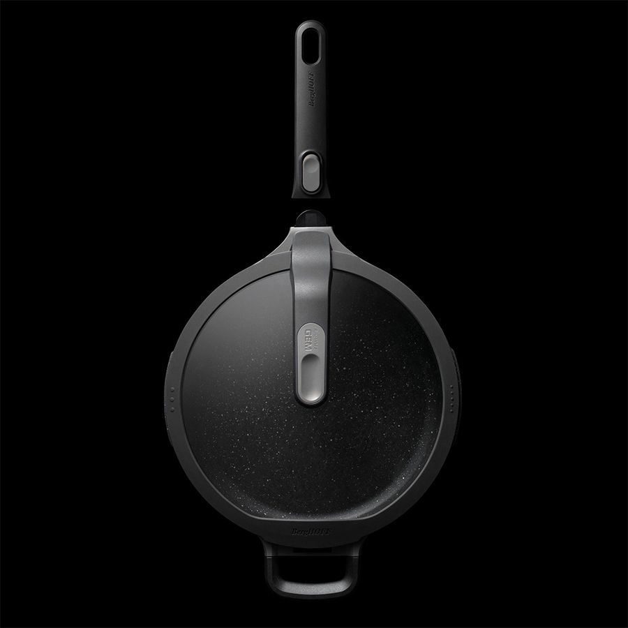 Berghoff gem sauteerpan afneembaar handvat met deksel stay cool grijs ø28cm
