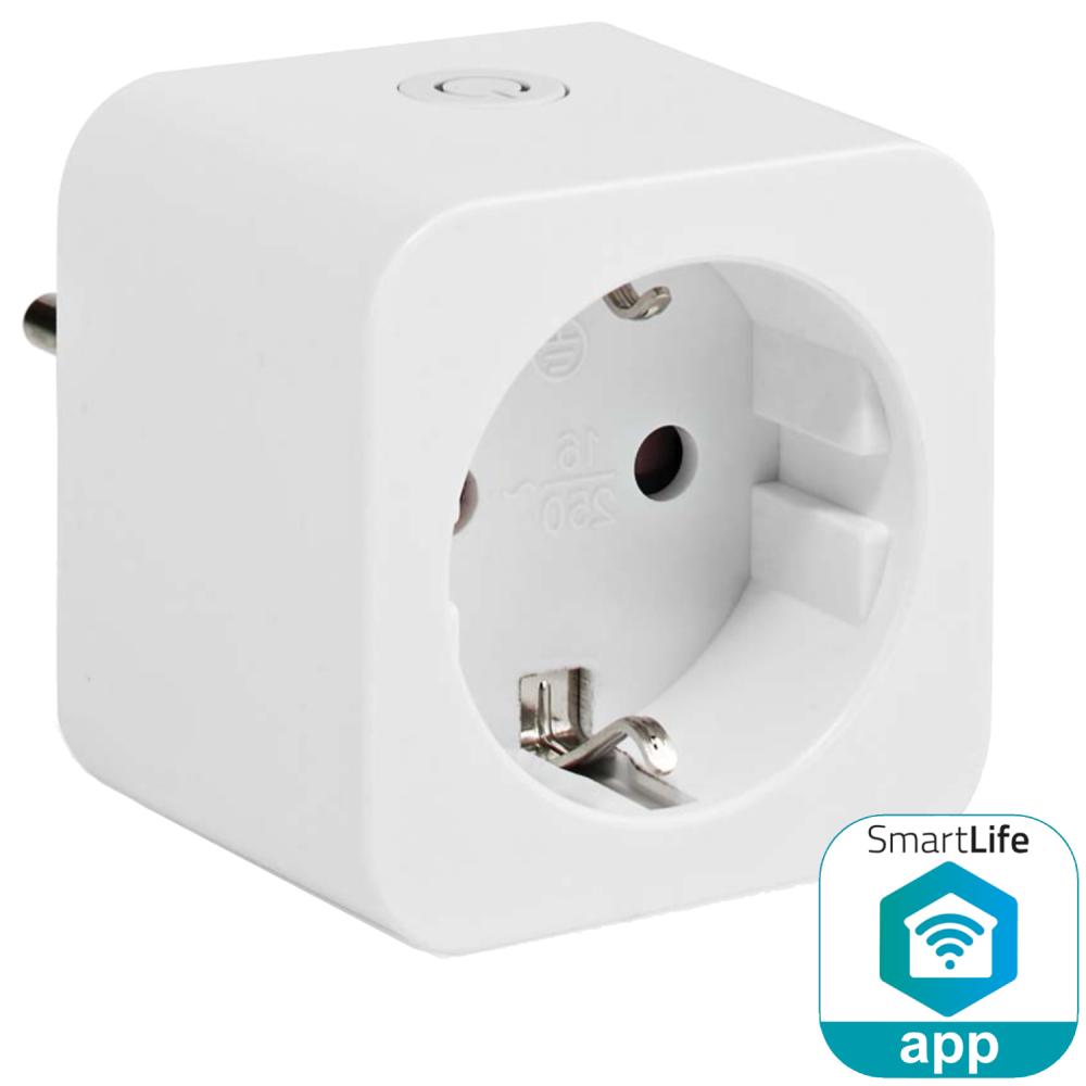 Nedis wifip121fwt Smartlife Smart Plug WLAN-Energiezähler 3680 W Typ F (CEE 7 3) -10 - 45 °C Android iOS Weiß