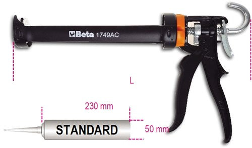 Beta 1749ac - kitspuit kitspuit | voor kokers 230 mm - 017490005