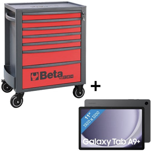Beta 2400 rsc24 7 gereedschapswagen | + samsung galaxy tab a9+ | rood - znldec030