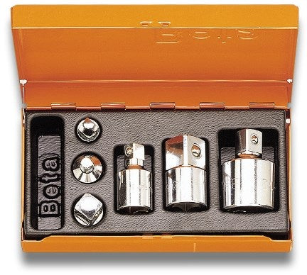 Beta 6-delige set verloopdoppen voor dopsleutels (art. 900 16, 900 15, 910 16, 920 15, 920 16, 928 15) 902r c6 - 009020814