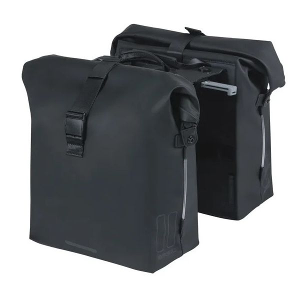 Basil SoHo Nordlicht MIK 41-Liter-Doppelpacktasche – schwarz