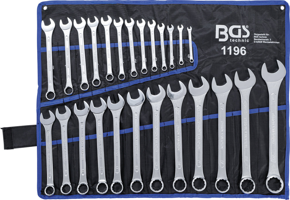 Brüder mannesmann bgs technic combination spanner set 25 pieces