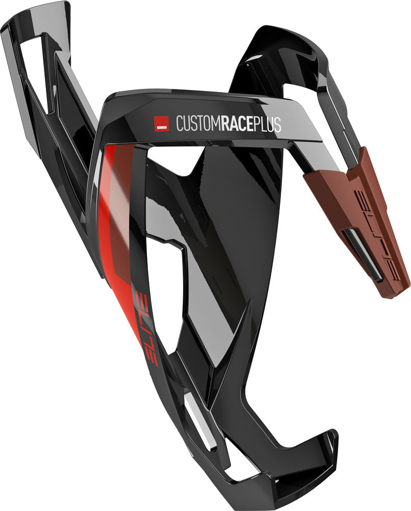 Elite custom race plus 20 bottle cage | black white glossy