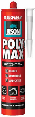 Bison poly max original transparant crt 300g*12 nl - 6306540 - 6306540