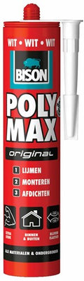 Bison poly max original wit crt 425g*12 nl montagelijm - 6306530 - 6306530
