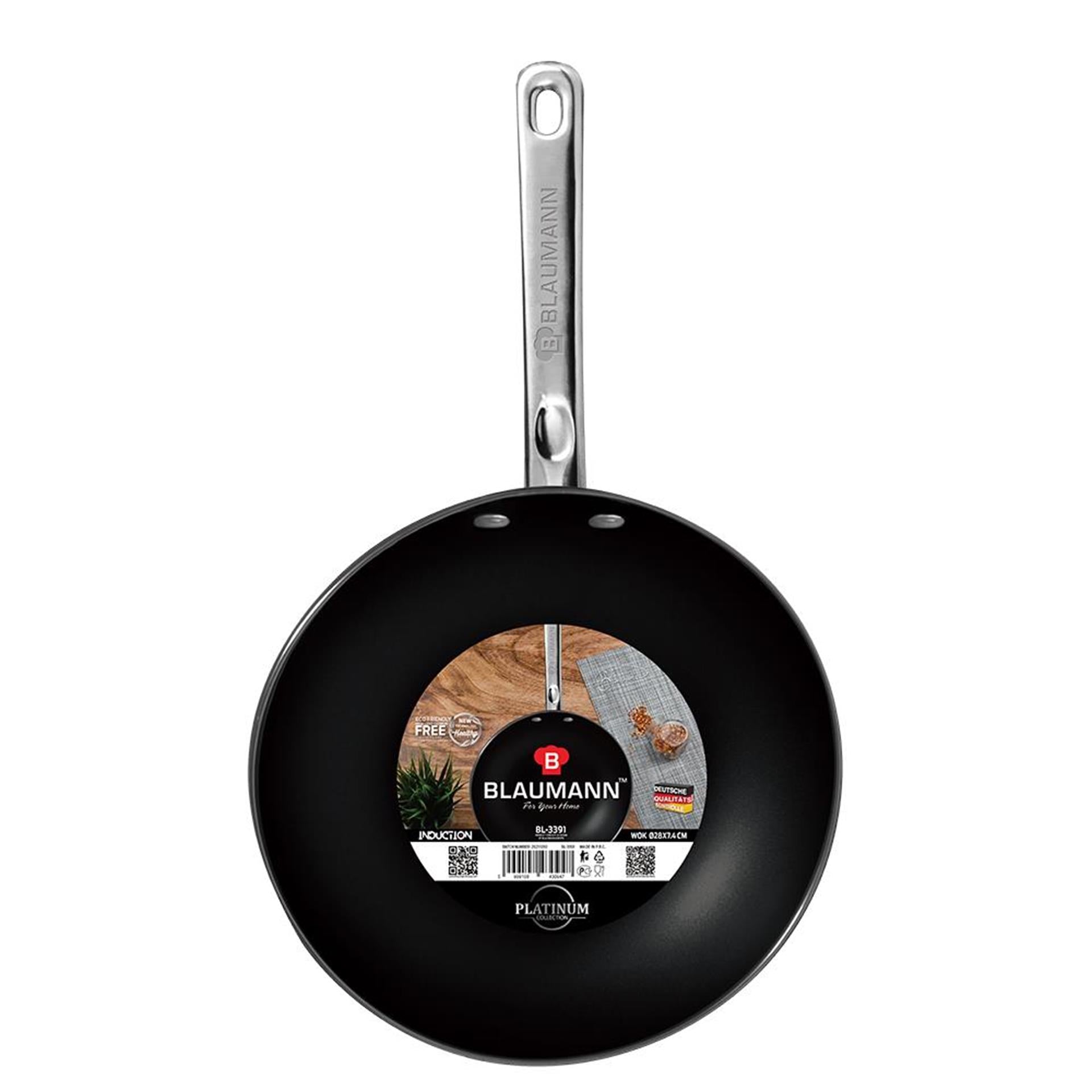 Blaumann platinum wokpan 28cm