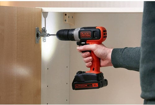 Black+decker bcd001c1 | 18v 1.5ah schroefboormachine - bcd001c1-qw