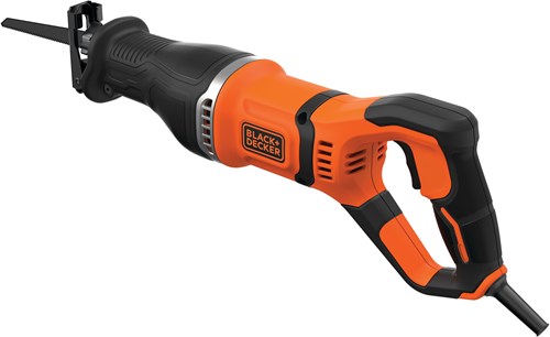Black+decker bes301 750w reciprozaag met takkenhouder | 1 zaagblad hout | 1 zaagblad metaal | takkenhouder - bes301-qs